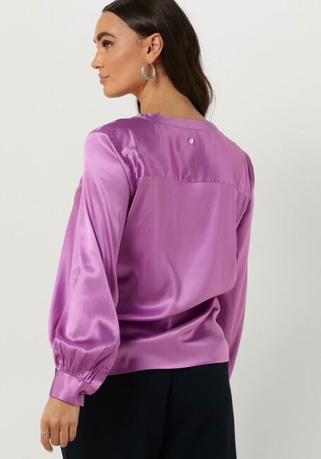 Paarse MOS MOSH Blouses ENFA SATIN BLOUSE - large
