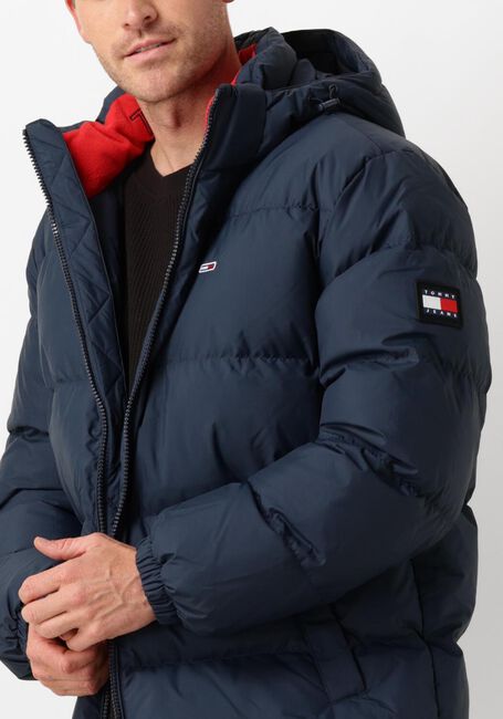 Donkerblauwe TOMMY JEANS Parka's TJM ESSENTIAL DOWN PARKA - large