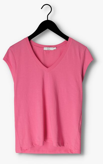 Roze CC HEART T-shirt BASIC V-NECK T-SHIRT - large