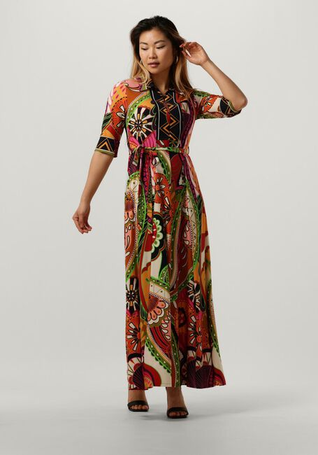 expeditie Handig gijzelaar Bruine VANILIA Maxi jurk FLOWY FUN DRESS | Omoda