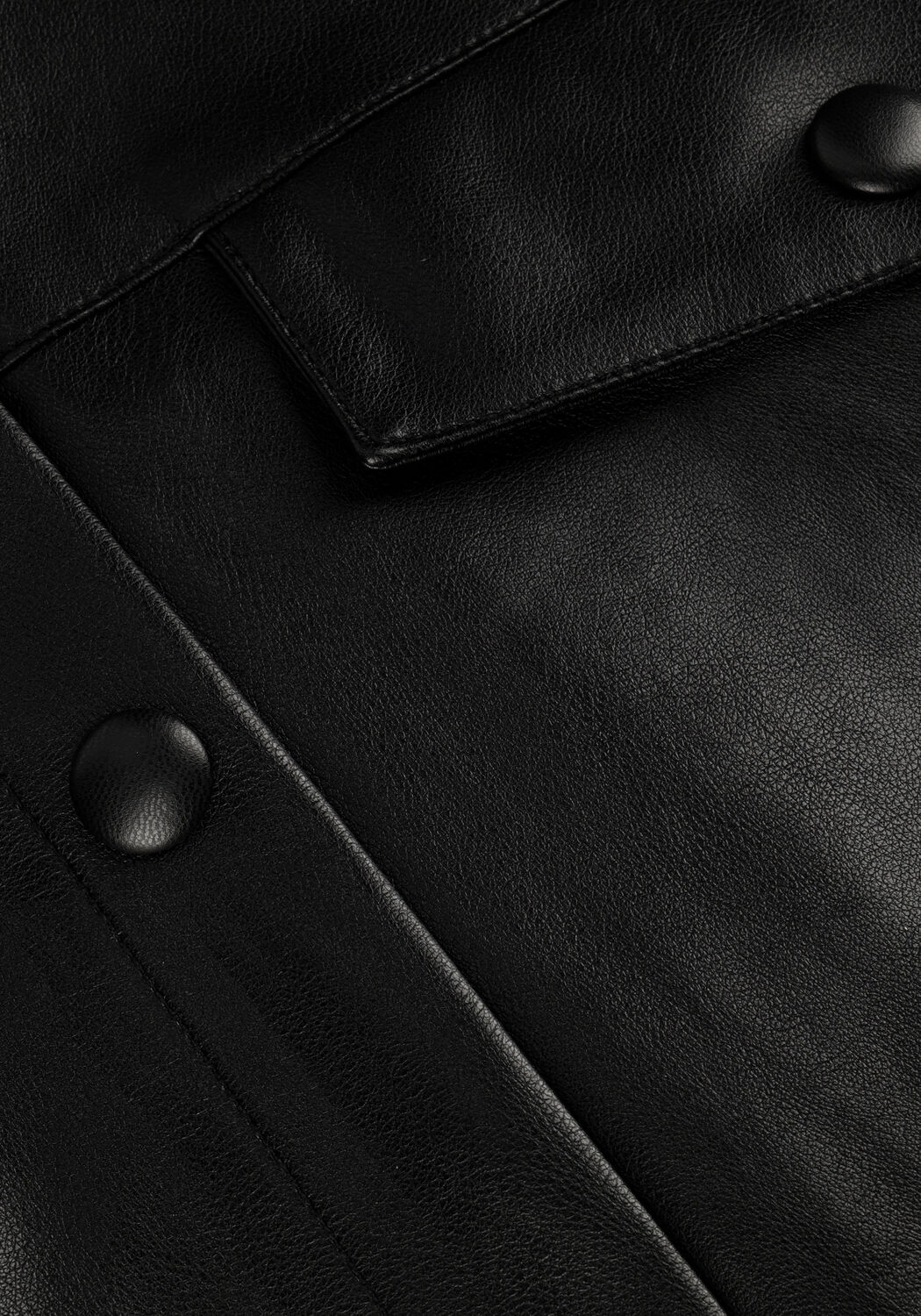 Zwarte COLOURFUL REBEL Blouses KIKI VEGAN LEATHER BOYFRIEND BLOUSE - large