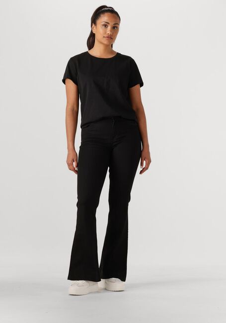 Zwarte MY ESSENTIAL WARDROBE T-shirt 09 THE OTEE SLUB YARN JERSEY - large
