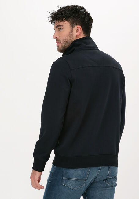 Zwarte PME LEGEND Sweater HALF ZIP COLLAR INTERLOCK SOFT - large