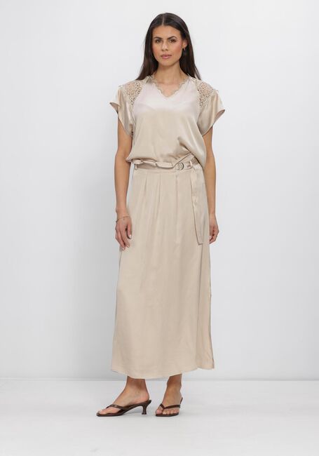 Beige BRUUNS BAZAAR Midirok WECKIABBSURINA SKIRT - large