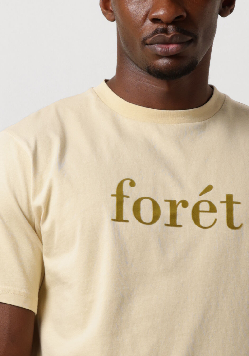 FORÉT Forét Heren Polo's & T-shirts Resin T-shirt Beige