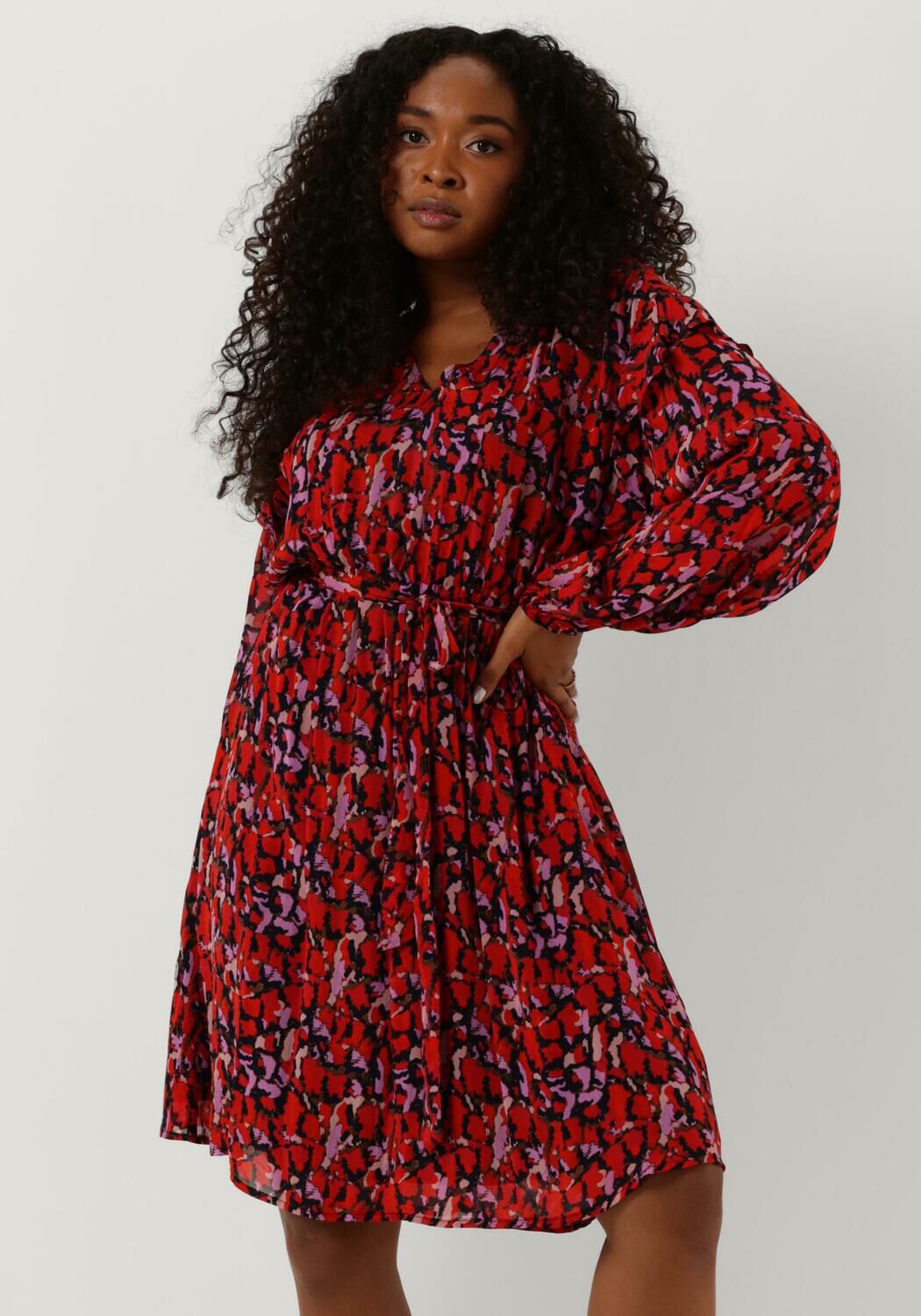 rode circle of trust mini jurk evie dress