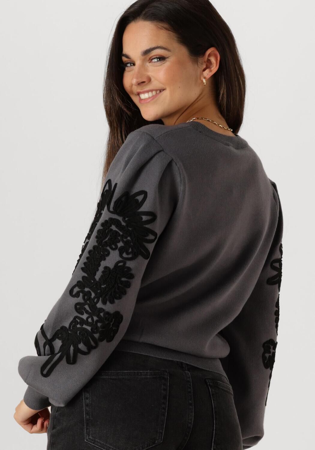OBJECT Dames Truien & Vesten Objjoana L s Knit Pullover Grijs