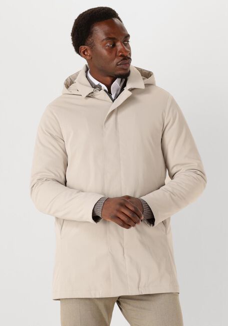 Beige PROFUOMO Parka's RAINCOAT LONG MAGNET - large