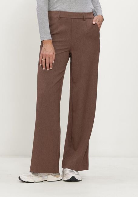 Bruine OBJECT Pantalon OBJLISA WIDE PANT - large
