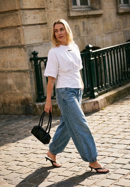Witte HAUTE L'AMITI&Eacute; Tops & T-shirts ROMIE PLEAT TEE - large