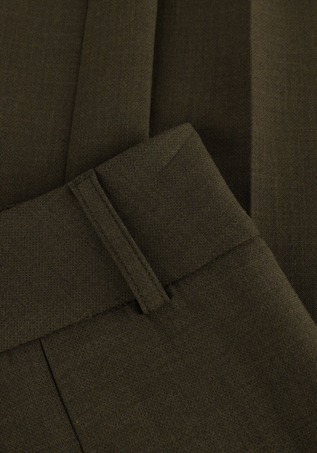 Groene SELECTED WOMEN Pantalon SLFRITA MW WIDE PANT - large