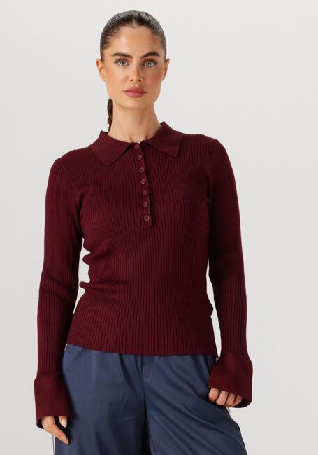 Bordeaux CO'COUTURE Trui BONNY POLO LONG SLEEVE - large