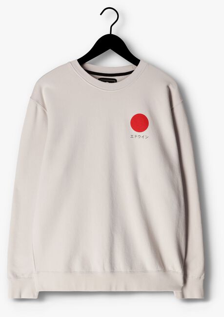 Lichtgrijze EDWIN Sweater JAPANESE SUN SWEAT HEAVY FELPA - large