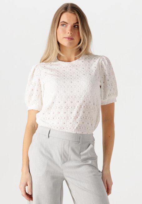 Witte OBJECT T-shirt OBJLAILA S/S RE TOP - large
