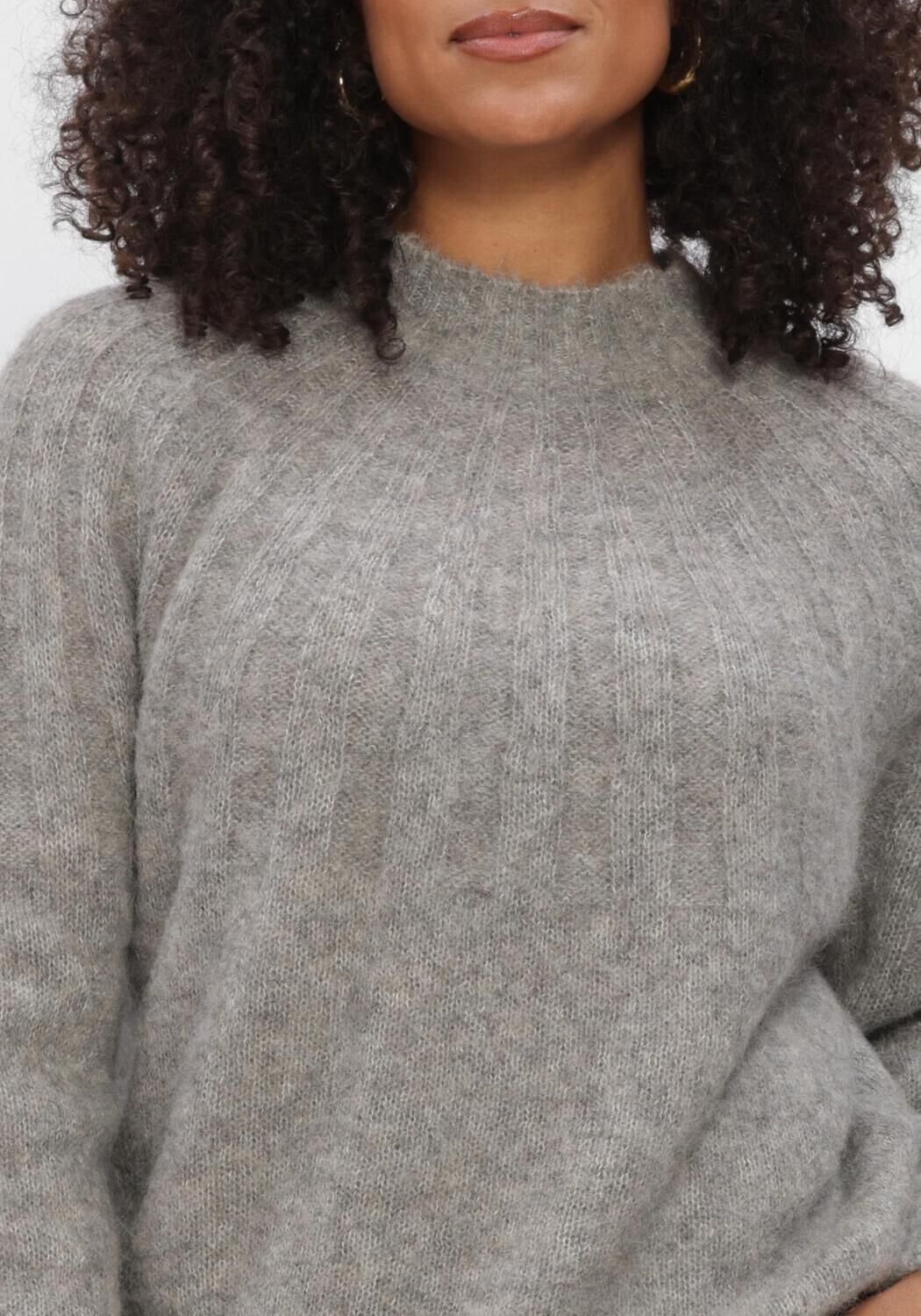 Lichtgrijze BY-BAR Trui ZOE PULLOVER - large