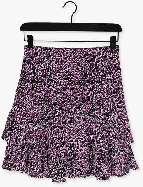 Paarse ALIX THE LABEL Minirok LADIES WOVEN ABSTRACT VISCOSE SKIRT - large