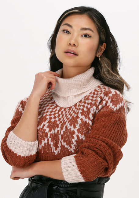 Bruine LOLLYS LAUNDRY Coltrui KAI TURTLENECK JUMPER - large