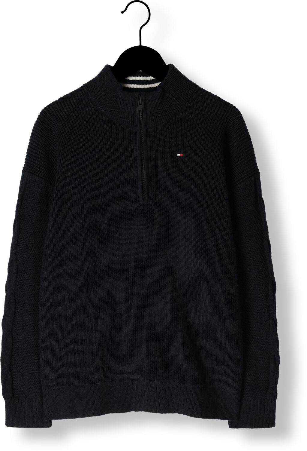 TOMMY HILFIGER Jongens Truien & Vesten Turtleneck Half Zip Sweater Blauw
