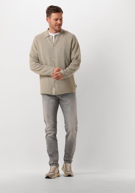 Beige WOODBIRD Casual overhemd WBKRENTS BASE KNIT - large