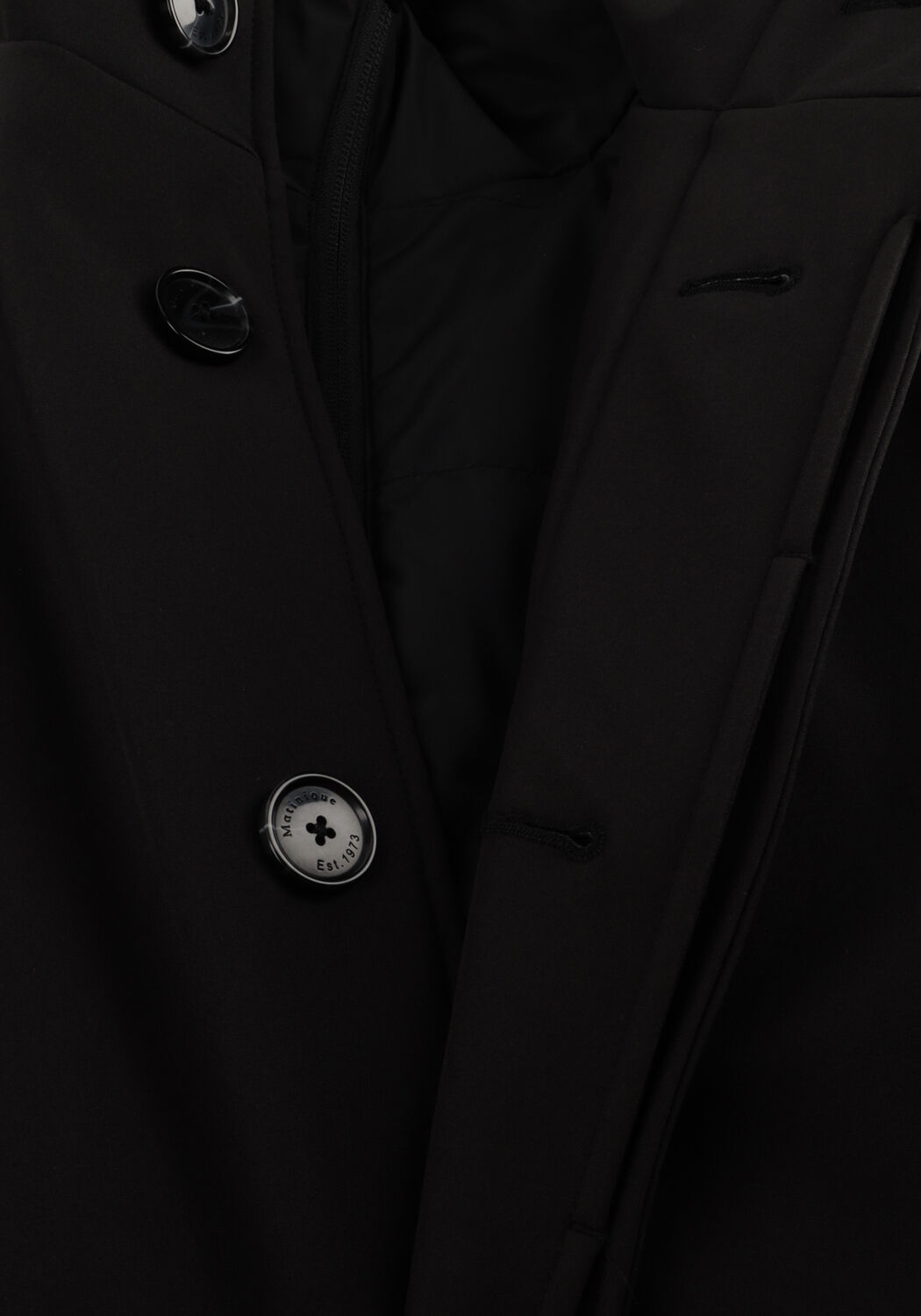 Zwarte MATINIQUE Mantel MAHARVEY N - large