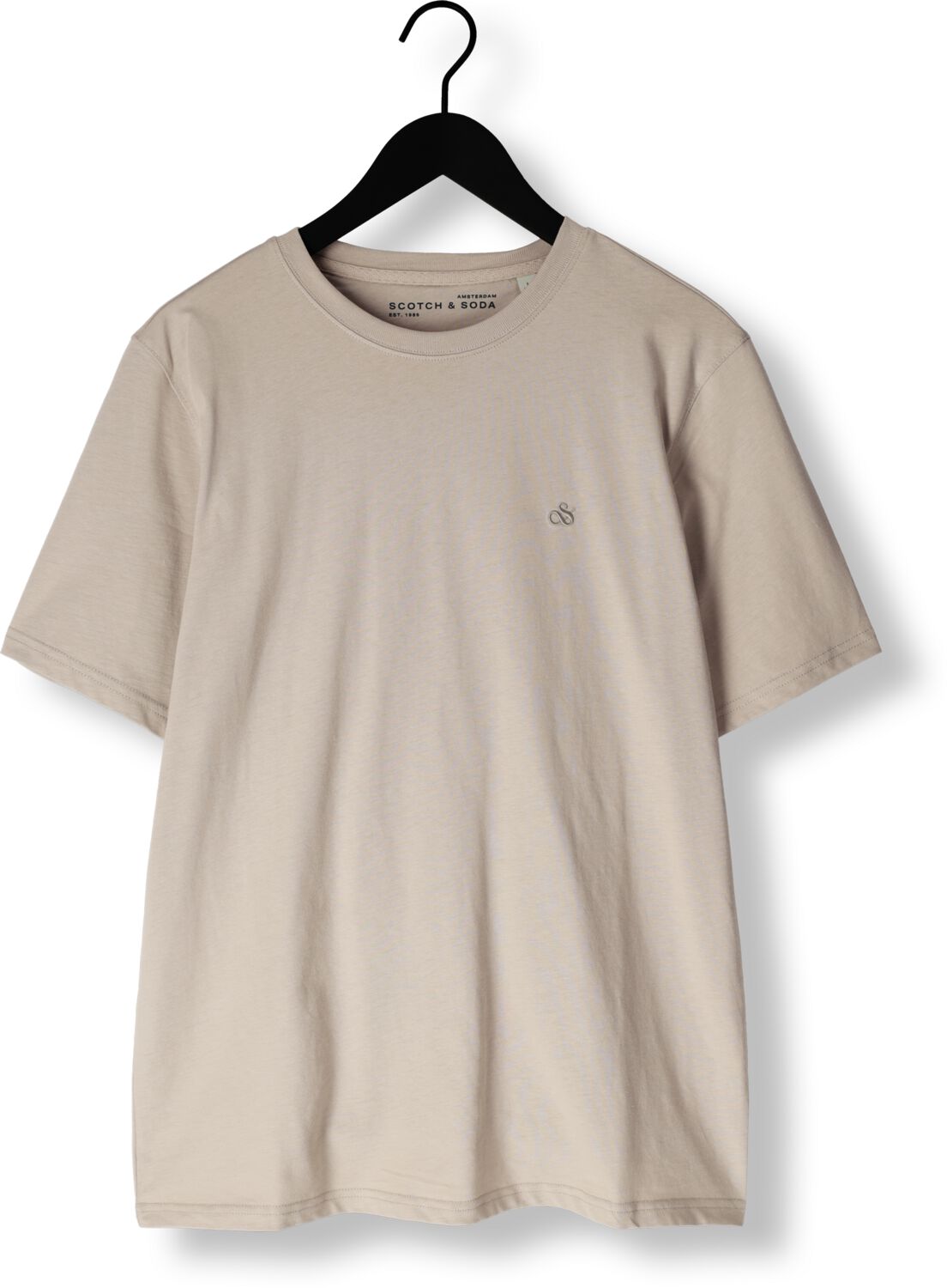 SCOTCH & SODA Heren Polo's & T-shirts Seasonal Core Regular Fit Lo Beige