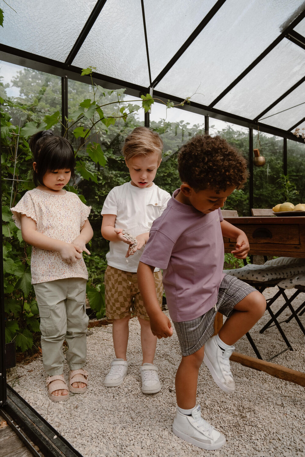 Paarse DAILY7 T-shirt T-SHIRT DAILY SEVEN - large