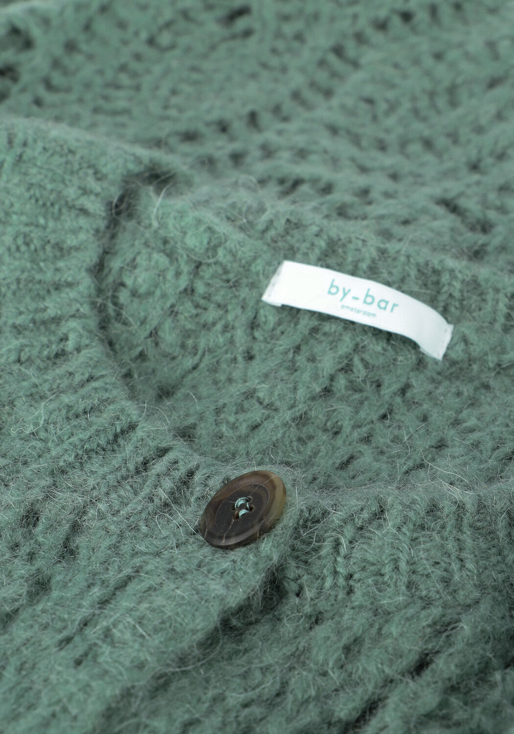 Groene BY-BAR Vest JULIE CARDIGAN - large