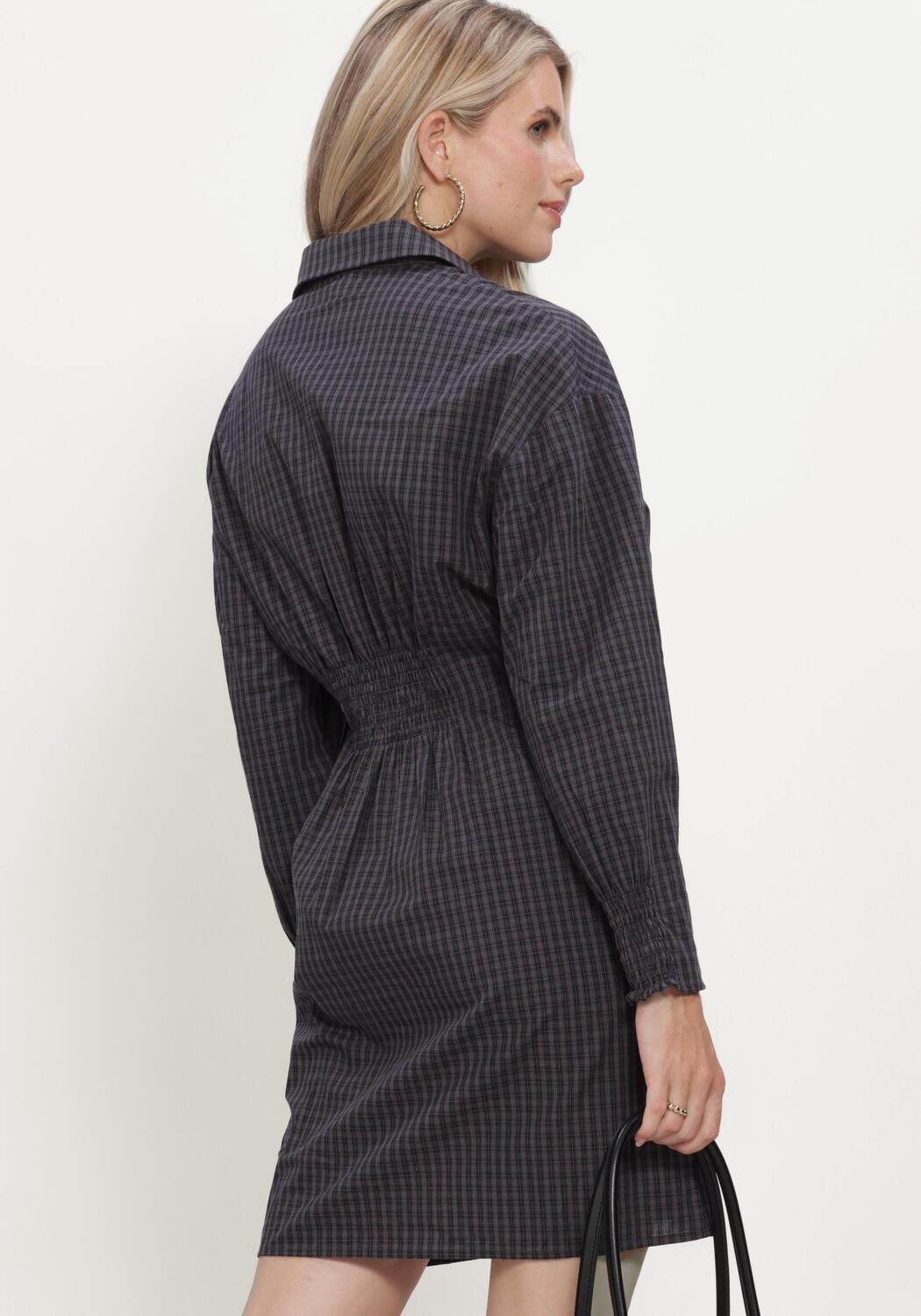Donkergrijze NOTRE-V Midi jurk NV-IRIS - large