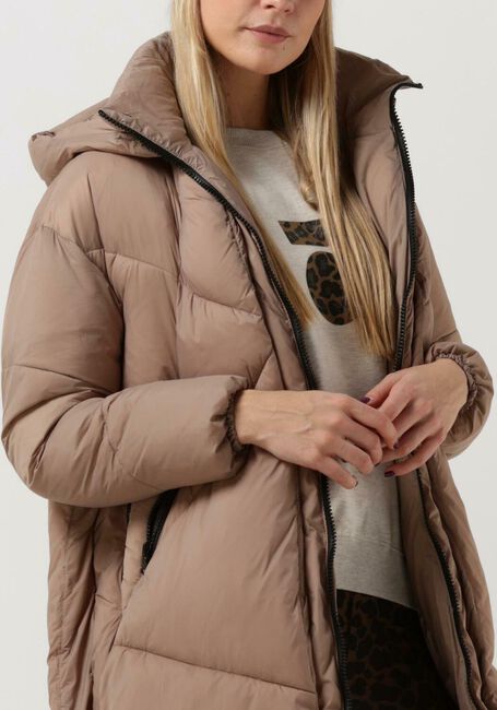 Zand CANADIAN Gewatteerde jas EUGENIE RECYCLED LONG - large