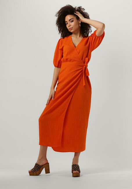Oranje ANOTHER LABEL Maxi jurk CAMILLE BUBBLE DRESS - large