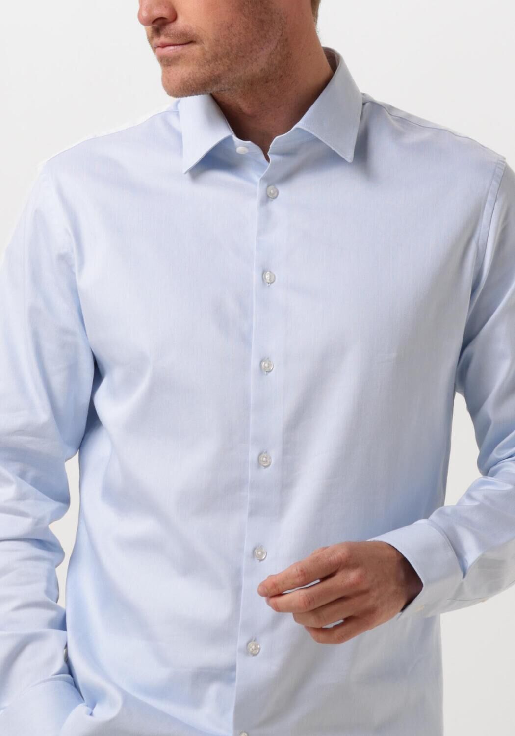 SELECTED HOMME Heren Overhemden Slhslim-performance Shirt Ls Noos Lichtblauw
