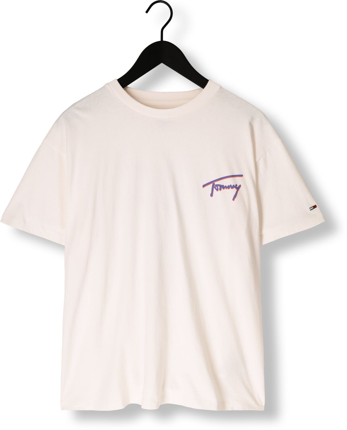 TOMMY JEANS Heren Polo's & T-shirts Tjm Rlx Faded Graphic Tee Ext Wit