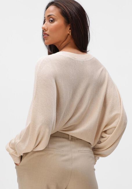 Beige MINUS Trui DANA METALLIC BAT SLEEVE PULLOVER - large