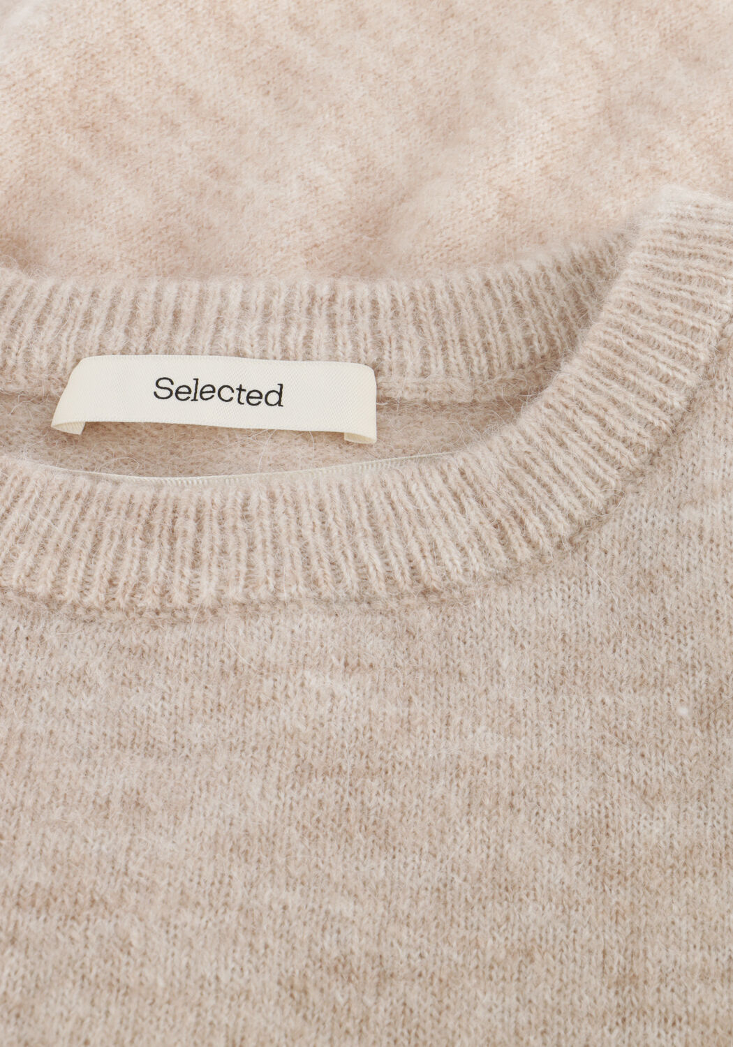 Ecru SELECTED WOMEN Trui SLFLULU SL KNIT VEST - large