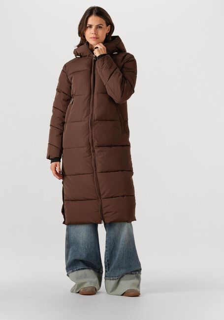 Bruine WITHBLACK Gewatteerde jas WBLGLORIAN LONG PUFFER JACKET - large