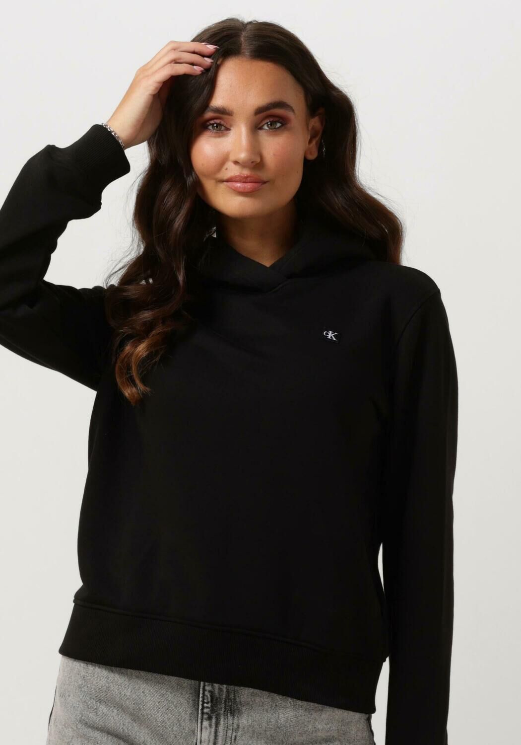Zwarte shop capuchontrui dames