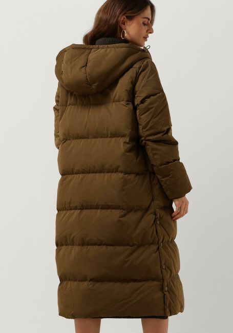 Olijf Y.A.S. Gewatteerde jas YASPUFFA LONG DOWN COAT - large