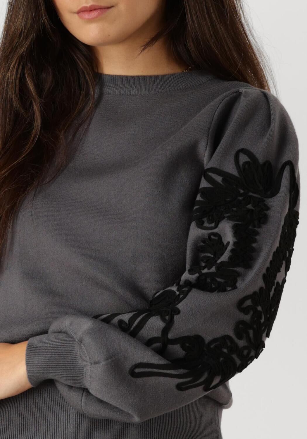 OBJECT Dames Truien & Vesten Objjoana L s Knit Pullover Grijs