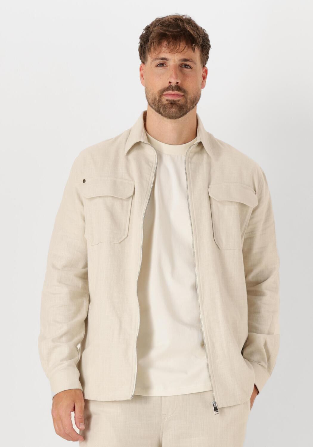 THE GOODPEOPLE Heren Overshirts Sap Zand