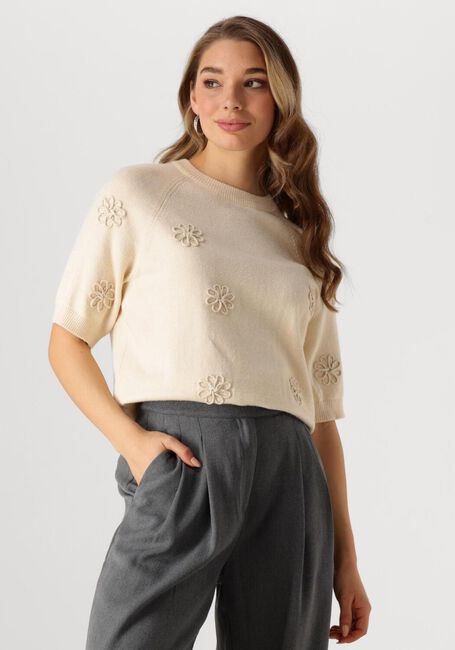 Beige OBJECT Trui OBJLANEY RUBIN SS PULLOVER E DIV - large