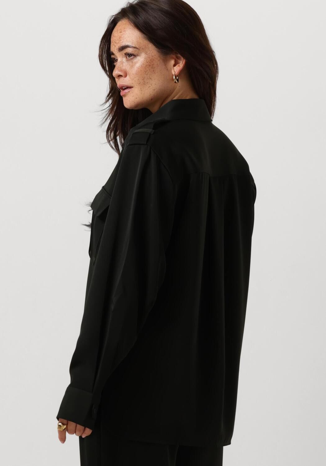 GESTUZ Dames Blouses Sloangz Shirt Zwart