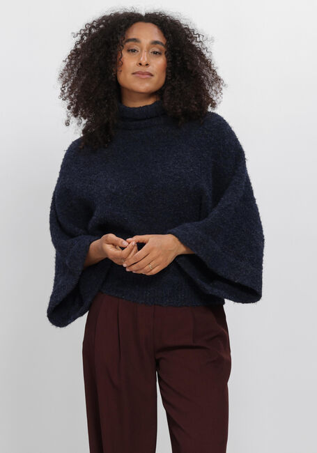 Donkerblauwe AIMEE THE LABEL Truien/vesten NAMIBIAW6 KNITTED SWEATER - large