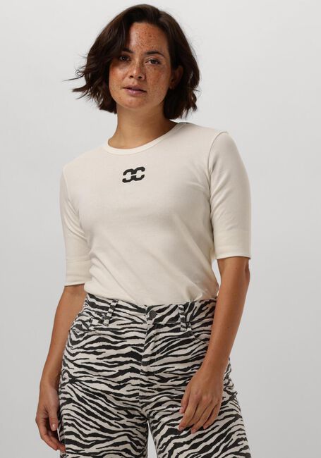 Ecru CO'COUTURE Top GRANNY LOGO TEE - large
