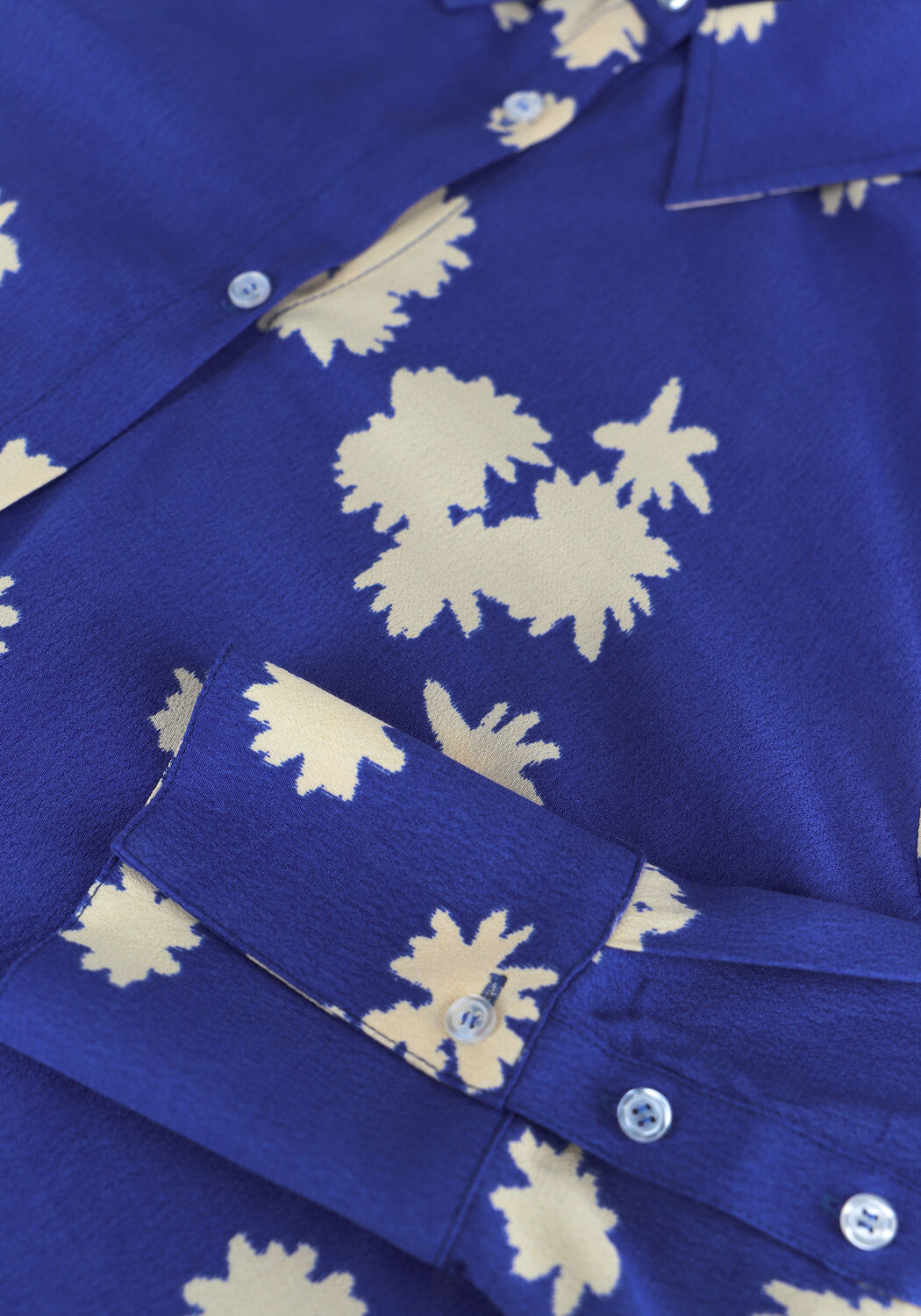 Blauwe MODSTR&Ouml;M Blouses MINA PRINT SHIRT - large