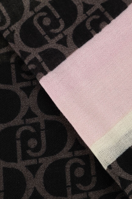 Zwarte LIU JO Sjaal LOGO SCARF - large