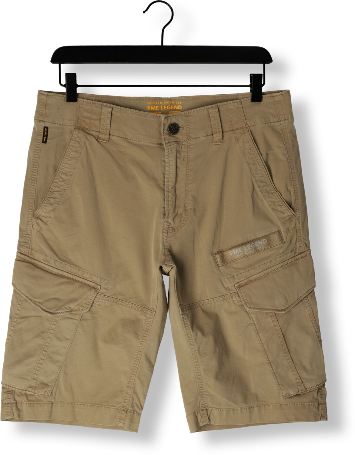 PME LEGEND Heren Broeken Nordrop Cargo Shorts Stretch Twill Bruin