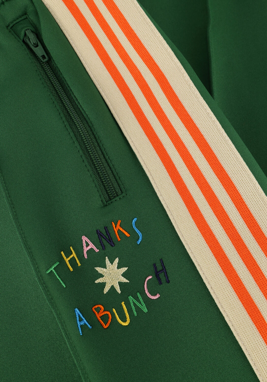 Donkergroene Jelly Mallow Joggingbroek THANKS TRACK PANTS - large