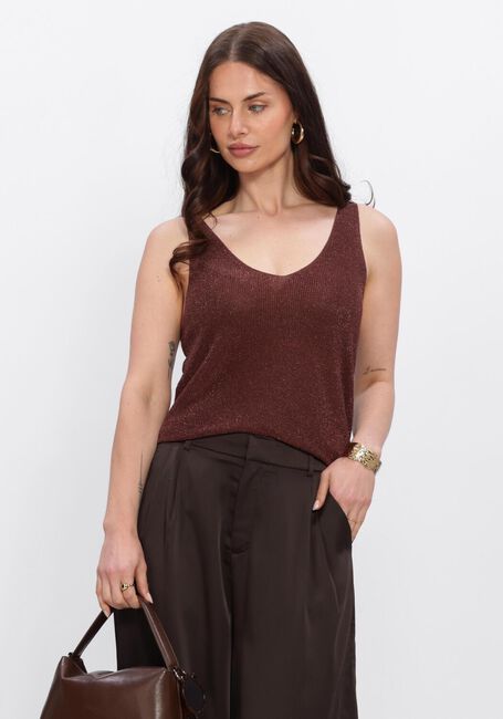 Bruine YDENCE Top KNITTED TOP LUX - large