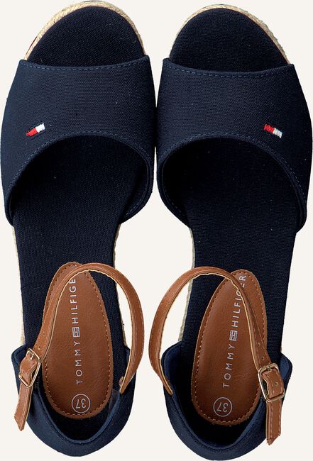 Blauwe TOMMY HILFIGER Platte sandalen ROPE WEDGE SANDAL Blauwe TOMMY HILFIGER Platte sandalen ROPE WEDGE SANDAL - large