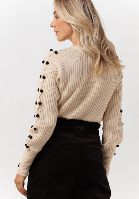 Gebroken wit SCOTCH & SODA Trui STITCH AND BOBBLE PLACEMENT WOOL BLEND PULLOVER - large